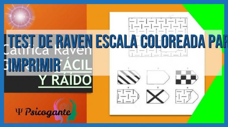 Descarga Gratis El Test De Raven En Escala Coloreada Para Imprimir 8967